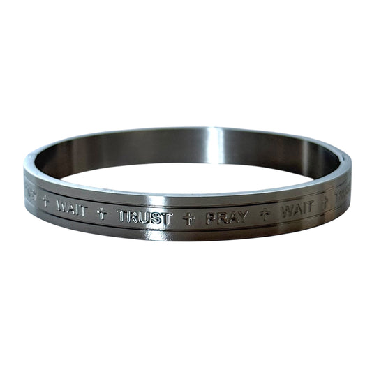 Obedience Silver Bangle